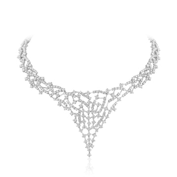 Diamond Cascade Necklace - Andreoli Italian Jewelry