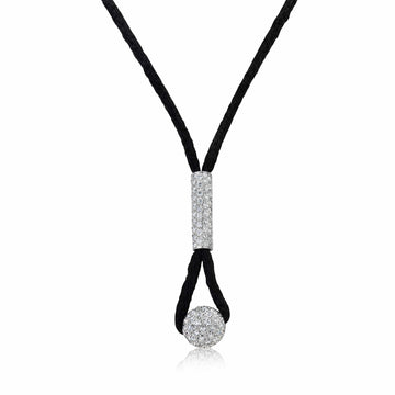 Diamond Satin Necklace Cord - Andreoli Italian Jewelry