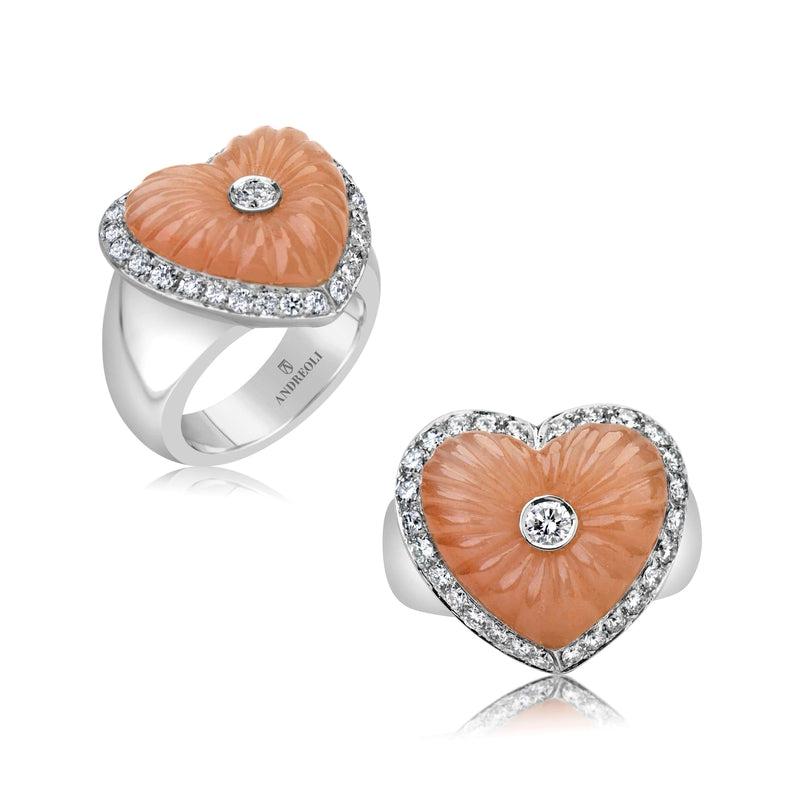 Eosite Heart Shape Ring - Andreoli Italian Jewelry