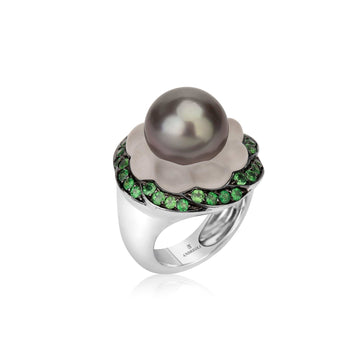 Tsavorite Ring - Andreoli Italian Jewelry