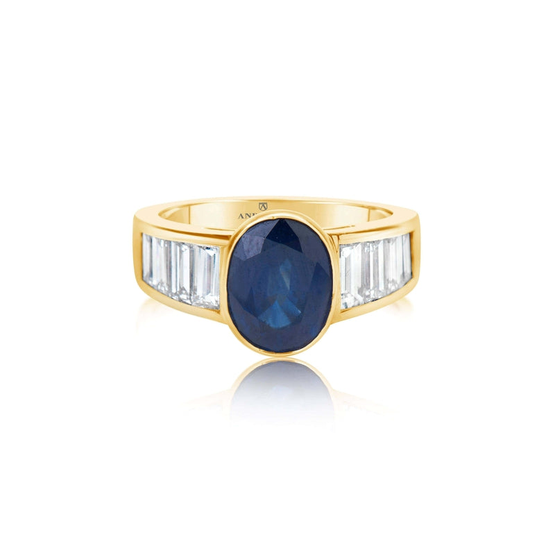 Yellow Gold Engagement Ring - Andreoli Italian Jewelry